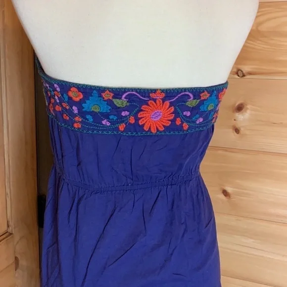 I Love H81 strapless top with floral embroidery Size Small - Picture 5 of 9